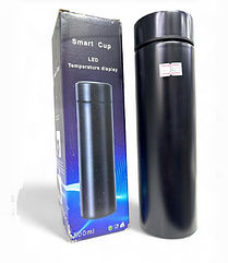 Смарт термос 500мл з датчиком температури чорний