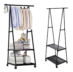 Вішалка для пальто та одягу New Coat Rack TW777 42х55х160 см чорна