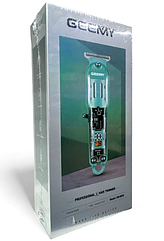 Машина для стрижки Geemy GM8009 зелений ніж з титановим покриттям