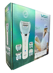 Епілятор VGR V-703 два режими роботи та насадки в комплекті