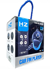 FM-модулятор трійник H27-BT bluetooth багатофункціональний