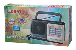 Радіоприймач Kipo KB-408AC AM FM TV аналоговий тюнер 530-1600 кГц 64-108 МГц