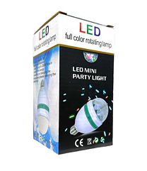 Диско лампа LED lamp Disco Bulb новорічне світло обертова конструкція
