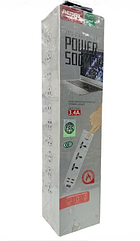 Мережевий подовжувач Remax BKL-02 3-роз'єми 4-USB 3.4A