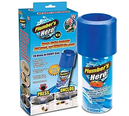 Вантуз Plumber Hero для унітаза та каналізаційних труб з гладкою ручкою