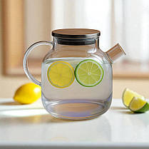 Чайник заварник із пружинним фільтром IrisBrew, жаростійке скло, 1,5 л, фото 5