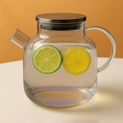 Чайник заварник із пружинним фільтром IrisBrew, жаростійке скло, 1,5 л, фото 1