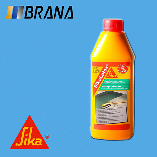 Синтетична емульсія для цементних розчинів SikaLatex®, 1 кг, фото 1