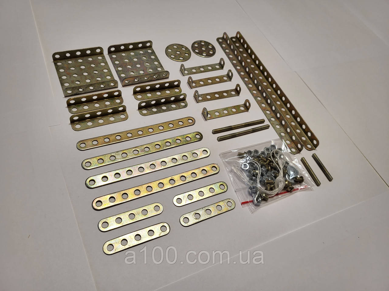 Конструктор металевий №1, 15 моделей в 1, початковий набір, міцна сталь, фото 1