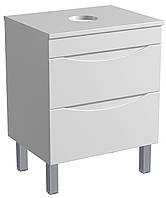 Тумба підлогова Milleau ALFA 60 зі стільницею для ванної кімнати, біла