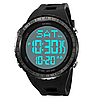 Годинник чоловічий наручний спортивний Skmei 2192 (Чорний з білим), фото 3