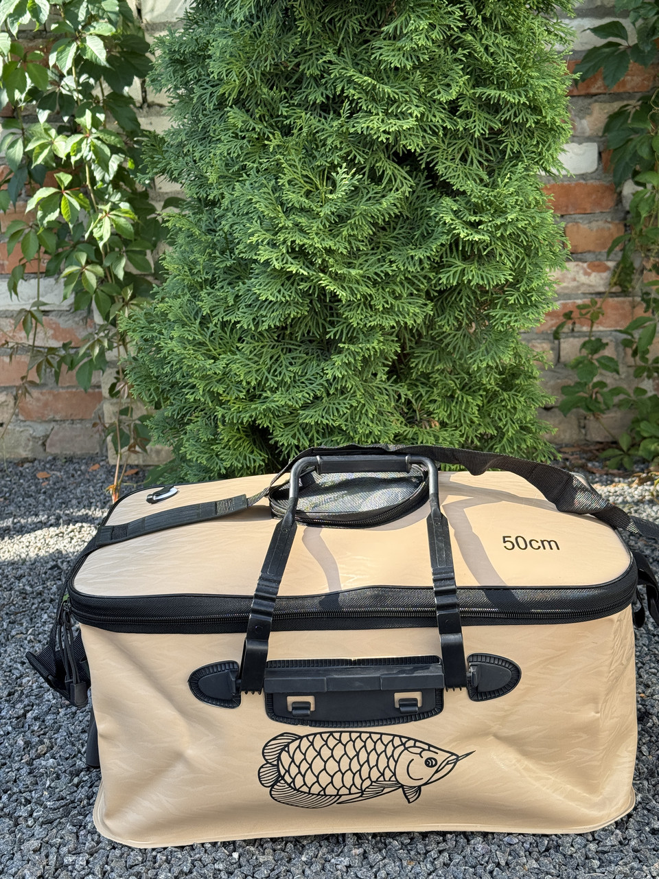 Складна сумка для риболовлі EVA Arapaima 50x28x23см водонепроникна Бежевий