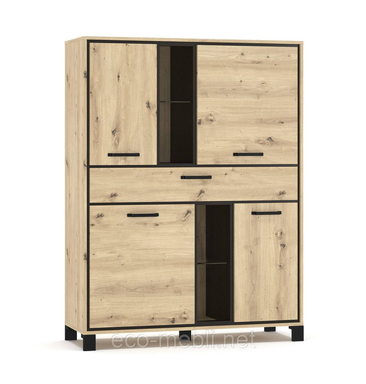 Комод Велс 2Д1Ш артизан/венге темний Меблі Сервіс в дитячу,спальню, фото 1