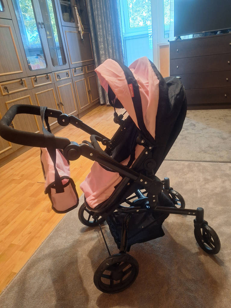 Коляска для ляльки 2в1 Carrello Fortuna 9695 PINK Рожева - фото покупців 1
