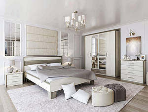 Сучасна набірна модульна спальня меблі в спальню комплект модерн з комодом і великою шафою Сара Сокме