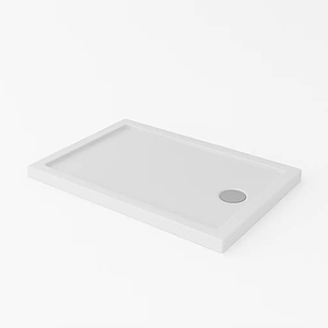 Душовий піддон SHOWER SLIM 100х80х5 см прямокутний акриловий інсталяційний