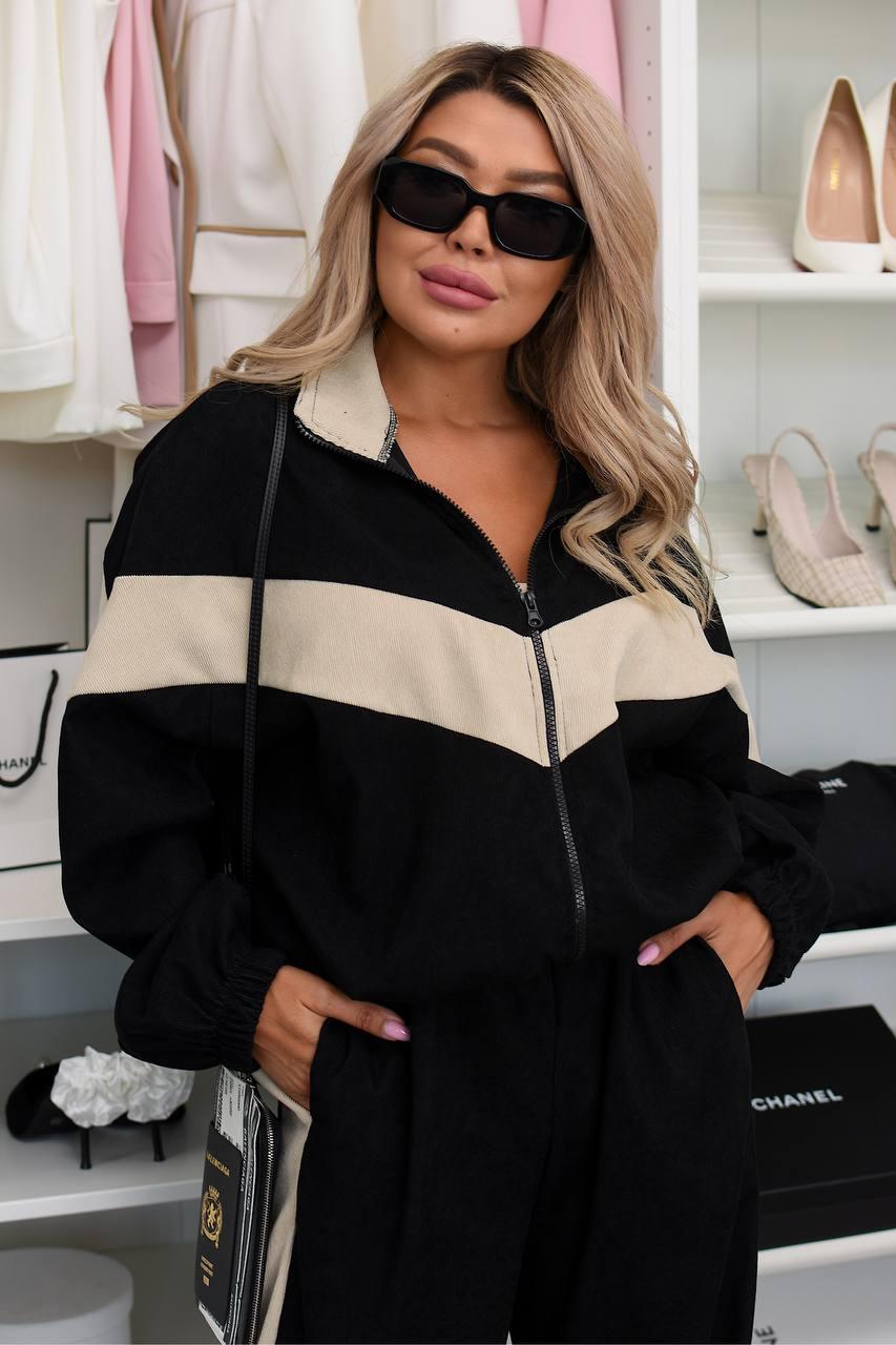 Костюм жіночий Мікровельвет 42-46,48-52,54-58 (вф 680), фото 1