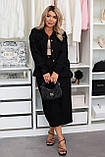 Костюм вельветовий курточка та спідниця з розрізом у кольорах 9885, фото 5