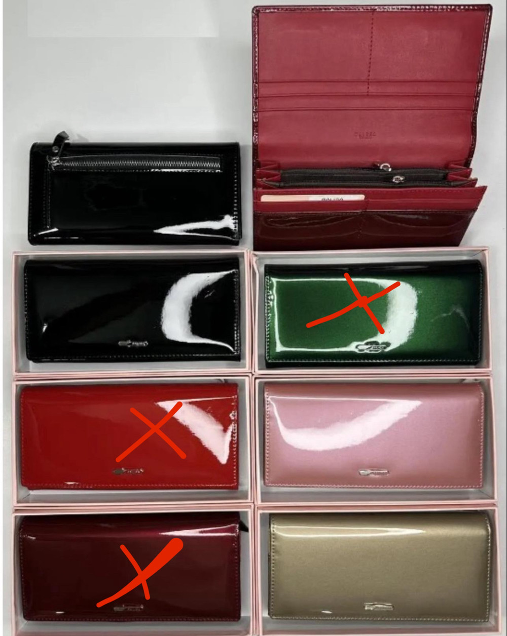 Гаманець жіночий лаковий на магніті зі штучної шкіри в різних кольорах Balisa, фото 1