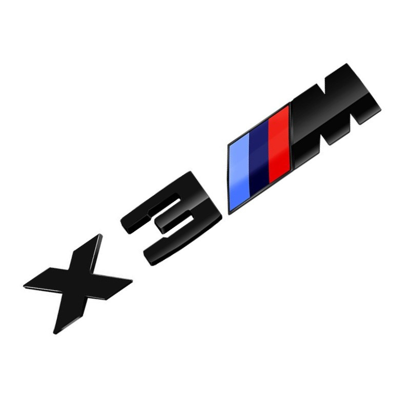 Емблема напис X3M для BMW чорна 150х27 мм пластик (на скотчі), фото 1