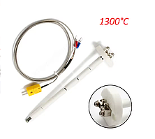 Високотемпературна термопара К-типу WRN-010, діапазон від -50°C до 1300°C +/-0.2 %, довжина зонда 215мм