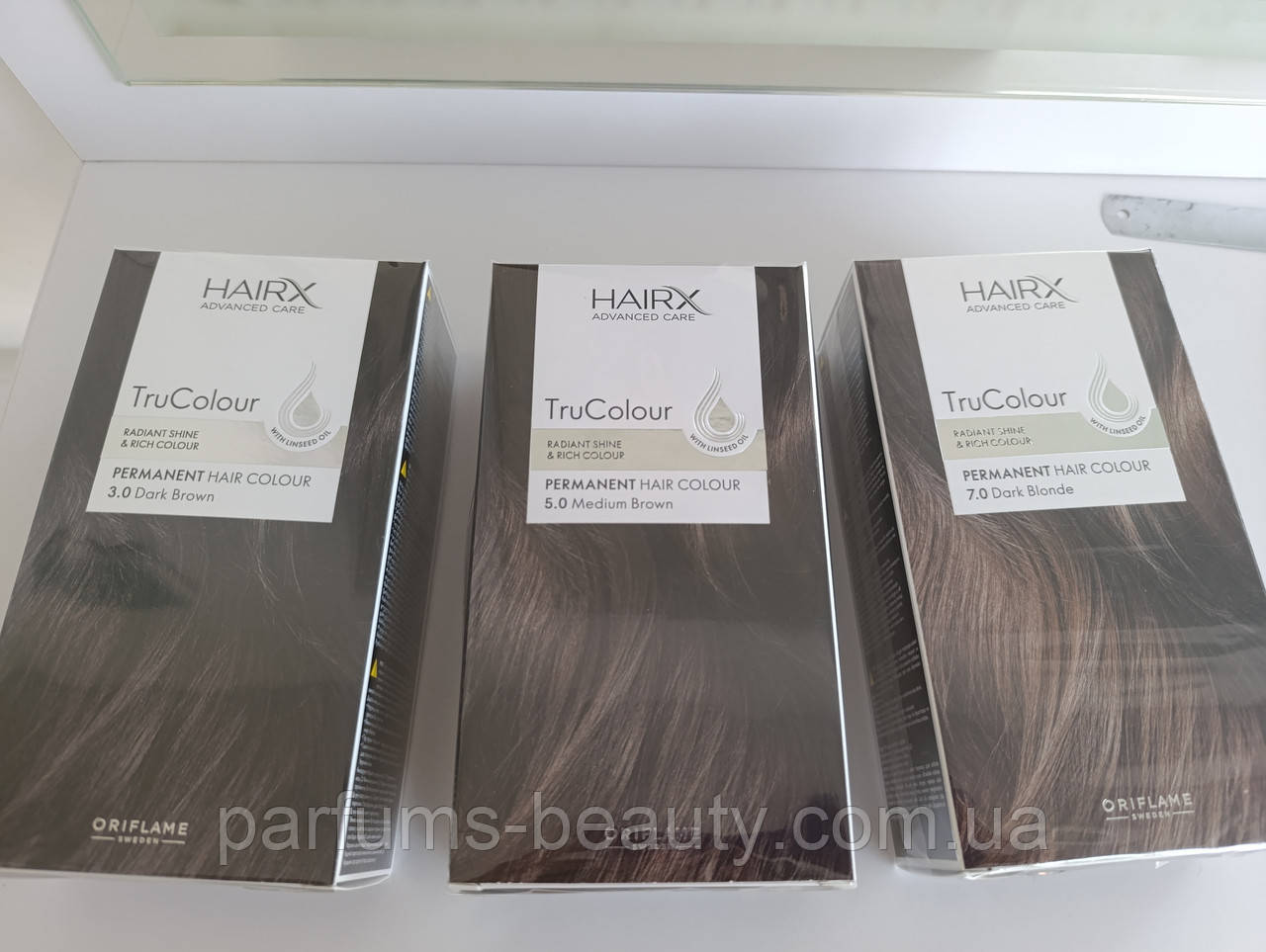 Стійка фарба для волосся HairX TruColour (Темно-коричневий) ( тон 3, 5, 7) Oriflame, фото 1