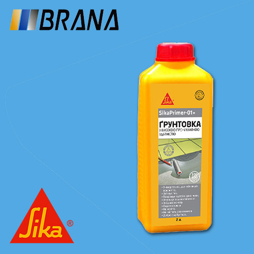 Грунтовка для мінеральних основ Sika® Primer-01+, 2 л, фото 1
