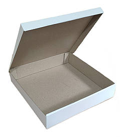 Коробка 30*30*6 см для чізкейка, пирога біла