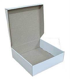 Коробка 26*26*8 см для чізкейка, пирога біла