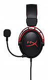 Навушники геймерські — ігрова гарнітура HyperX Cloud Alpha (HX-HSCA-RD) чорна з червоним, фото 4