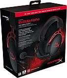 Навушники геймерські — ігрова гарнітура HyperX Cloud Alpha (HX-HSCA-RD) чорна з червоним, фото 9