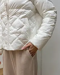 Весняна куртка біла біопух