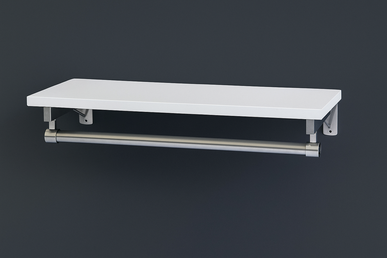 Кронштейн настінний під трубу і лдсп Ф-25мм 350мм, фото 1