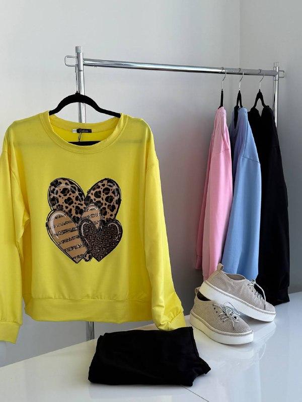 Жіночий прогулянковий костюм ;Квіт: жовтий рожевий блакитний чорний; Розміри: 50-52, 54-56, 58-60 ;, фото 1