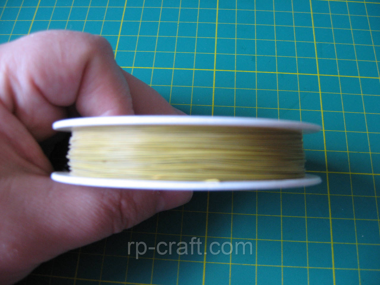 Біжутерний трос, товщина 0,38 мм, пісочний, фото 1