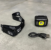 Универсальный налобный фонарь Skif Outdoor Octagone с белым и красным светом, сенсором движения и 6 режимами работы