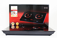 Інфрачервона плита Crownberg CB-1330, 1 конфорка, сенсорне керування, таймер 240 хв, склокераміка