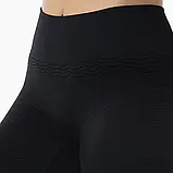 Антицеллюлитные компрессионные леггинсы Farmacell с микромассажным эффектом и FIR-технологией черные, фото 4
