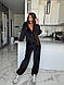 Жіночий прогулянковий костюм; Кольори: чорний, графіт, меланж, синій; Розміри: 42-44,46-48;, фото 2