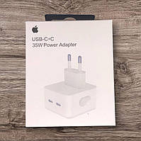 Мережевий зарядний пристрій Apple Dual 2xUSB-C 35 W (A2347, MHJE3ZM/A)