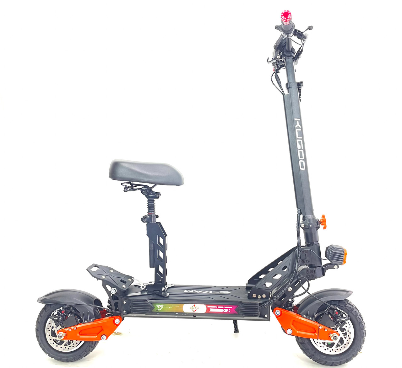 Електросамокат Kugoo Ekam з сидінням Повний привід (2500w x2  48V 24Ah) NEW 2025, фото 1