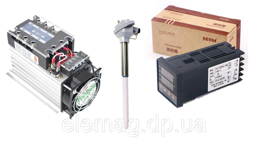 Набір з PID-терморегулятором REX-C100 для трифазних навантажень 120А