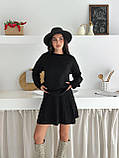 Трикотажний костюм жіночий светр і спідниця до колін 42-46, фото 2