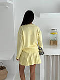 Трикотажний костюм жіночий светр і спідниця до колін 42-46, фото 7