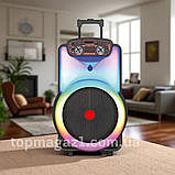 Автономна колонка ZXX 120 Вт переносна акустична система з USB і блютуз на один динамік 15", фото 2