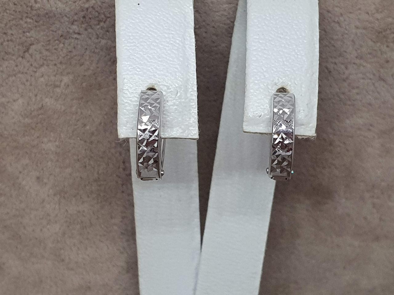 Золоті сережки з алмазною гранню. 470334В