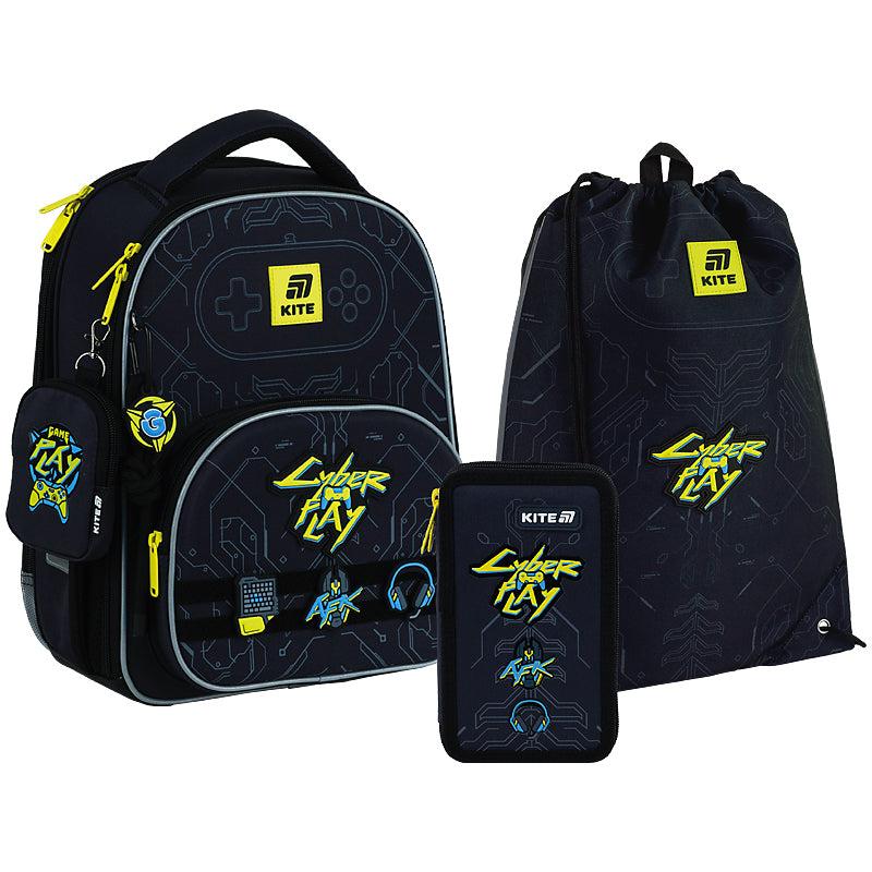 Рюкзак +Пенал +Сумка для взуття "Kite" 556 SET_K25-556M-2 Cyber