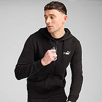 Худі чоловіче Puma Ess 2 Colour Full-Zip Hoodie 684721 01 (чорна, бавовна, кофта, сіпка, спортивна, лого пума)