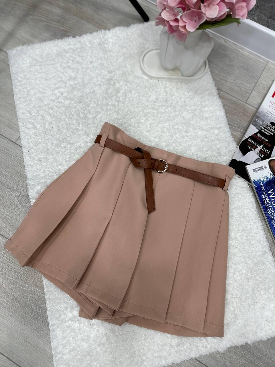 Жіноча спідниця-шорти; Квіти: чорний, моко, світлий беж, шоколад ; Розмір 42-44, 46-48 ;, фото 1