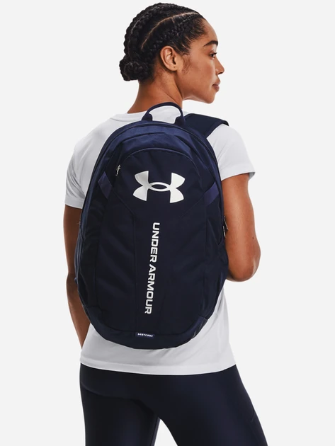 Рюкзак Under Armour Storm UA Hustle водостійкий спортивний 26,5 л, темно-синій 1364180-410, фото 1